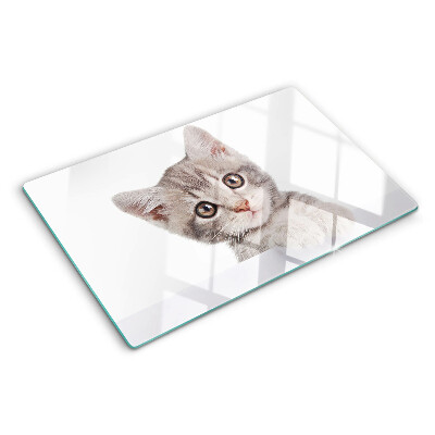 Glazen snijplanken Katje met grote ogen