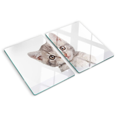 Glazen snijplanken Katje met grote ogen