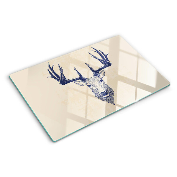 Snijplanken van glas Eland met gewei