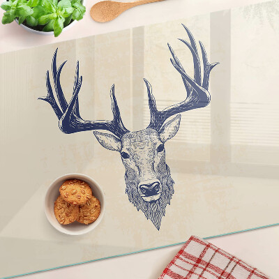 Snijplanken van glas Eland met gewei