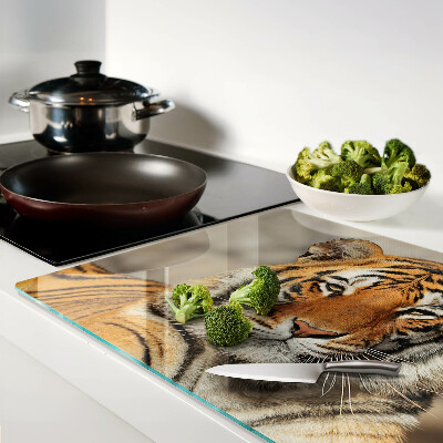 Snijplanken glas Een tijger in zijn natuurlijke omgeving