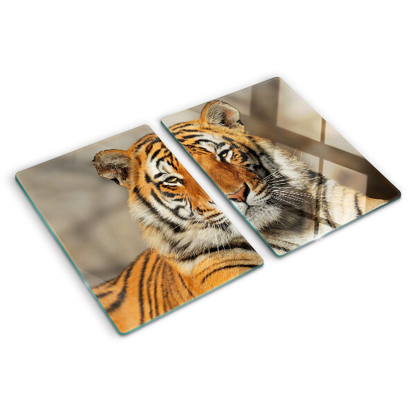 Snijplanken glas Een tijger in zijn natuurlijke omgeving