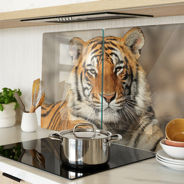 Snijplanken glas Een tijger in zijn natuurlijke omgeving