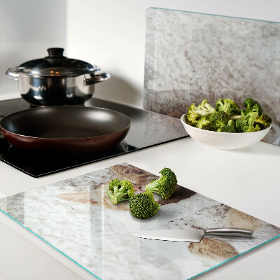 Snijplanken glas Schattig katje in een trui