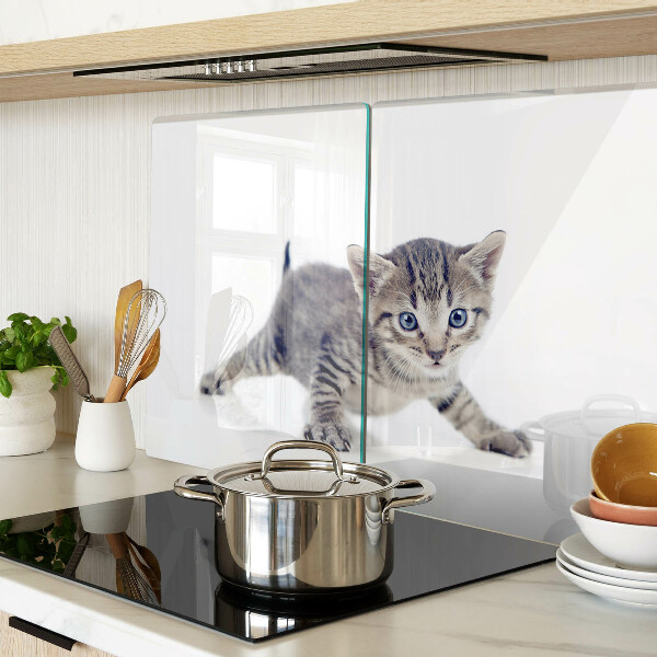 Glazen snijplanken Katje met blauwe ogen