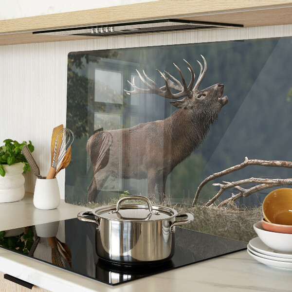 Snijplanken van glas Hert in zijn natuurlijke leefomgeving