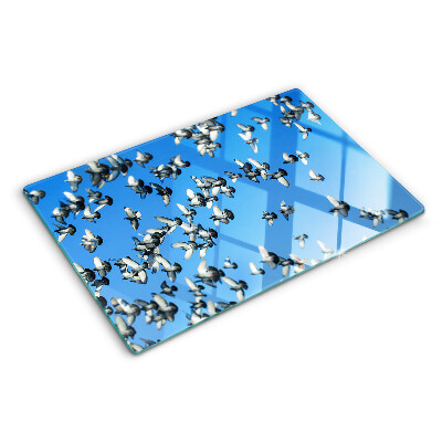 Glazen snijplanken Duiven die in de lucht vliegen