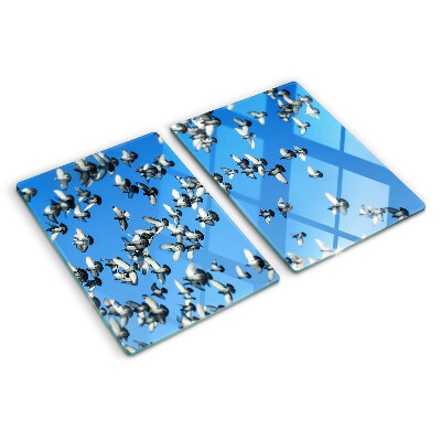 Glazen snijplanken Duiven die in de lucht vliegen