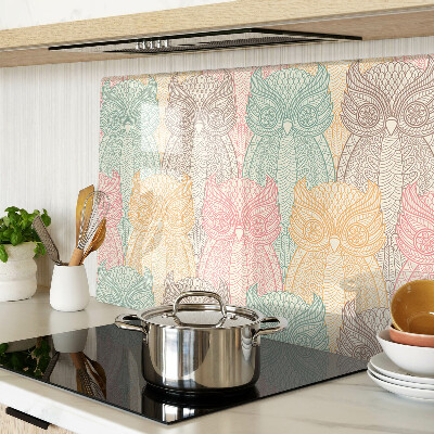 Snijplanken glas Bloem- en vogelmotief