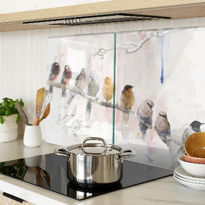 Glazen snijplanken Vogels op een tak