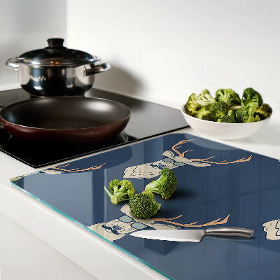 Snijplanken glas Rendier met zonnebril