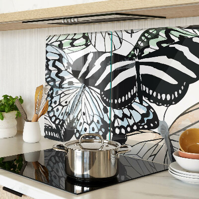 Glazen snijplanken Vlindermotief in diverse kleuren