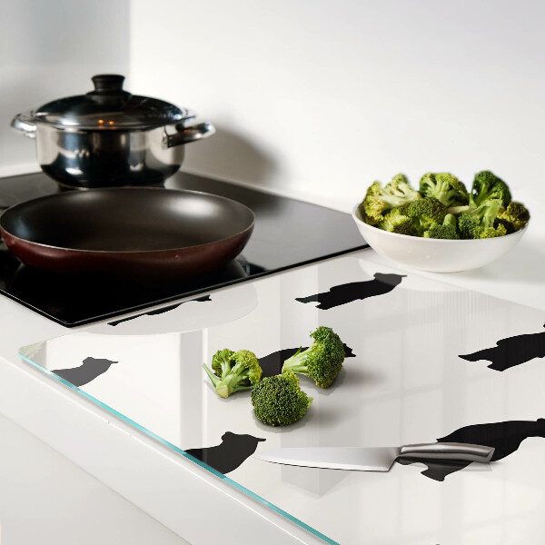 Snijplanken glas Silhouetten van beren