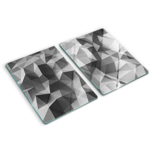 Snijplanken van glas Abstract geometrisch patroon