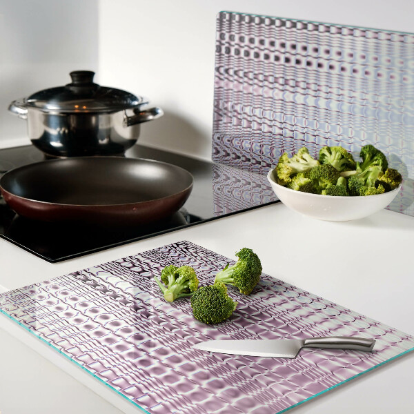 Glazen snijplanken Golven in roze tinten