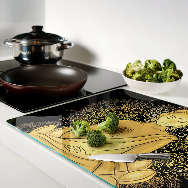 Snijplanken glas Boeddha in meditatie