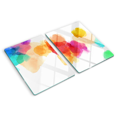 Glazen snijplanken Kleurrijke aquarelvlekken
