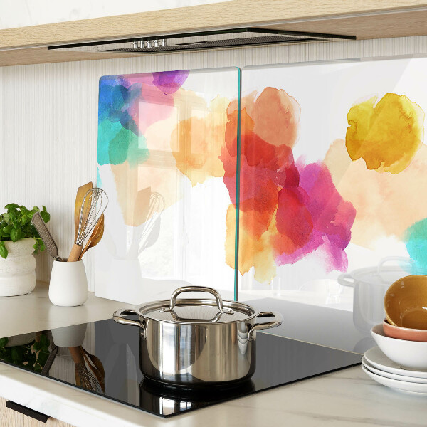 Glazen snijplanken Kleurrijke aquarelvlekken