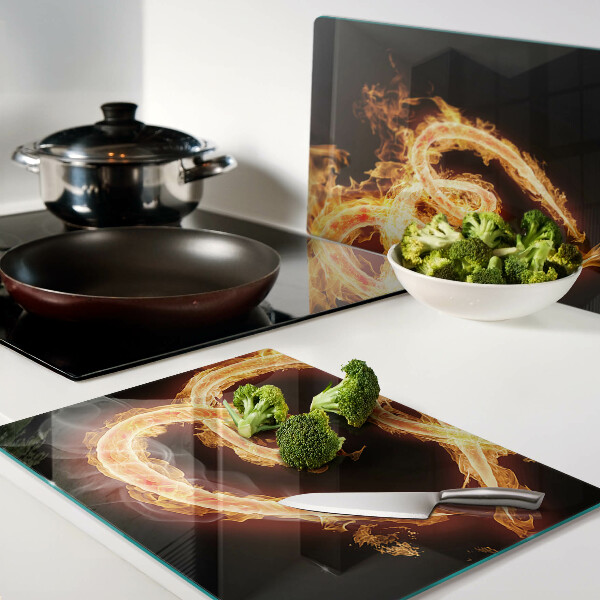 Snijplanken glas Brandend hart