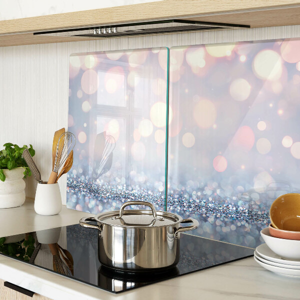 Snijplanken van glas Sprankelende lichtjes met een diamantaccent.