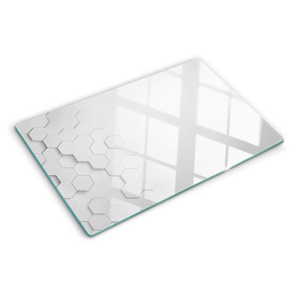 Snijplanken glas Zeshoeken in grijstinten