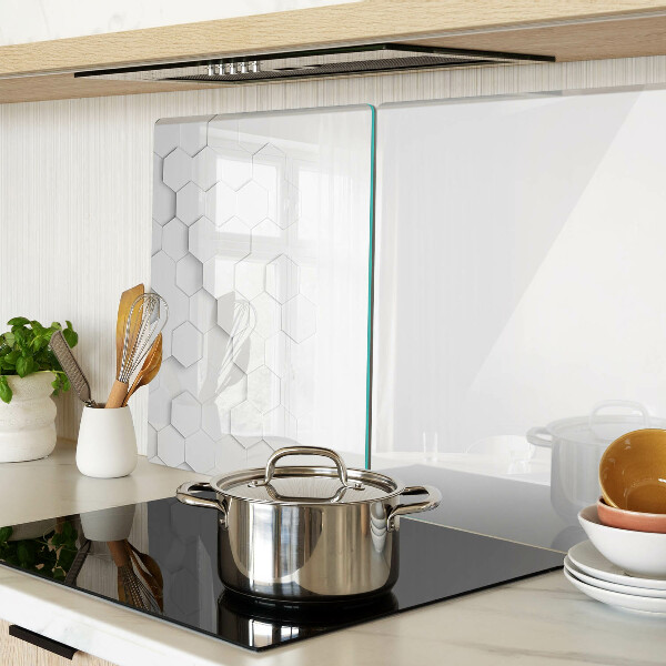 Snijplanken glas Zeshoeken in grijstinten