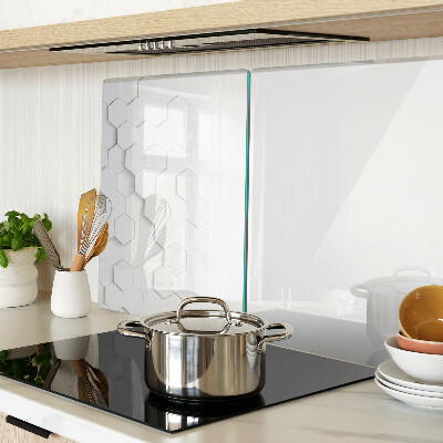 Snijplanken glas Zeshoeken in grijstinten