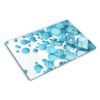 Glazen snijplanken Bellen in verschillende tinten blauw