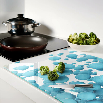 Glazen snijplanken Bellen in verschillende tinten blauw