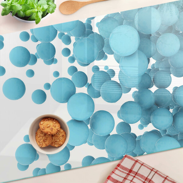 Glazen snijplanken Bellen in verschillende tinten blauw