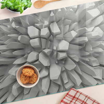 Glazen snijplanken Kristalstructuren in grijstinten