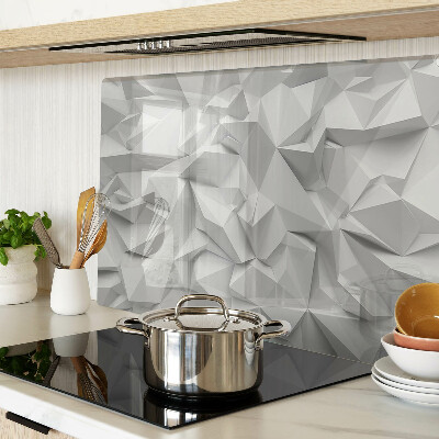 Snijplanken van glas Abstract 3D-patroon in grijstinten