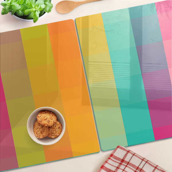 Snijplanken glas Kleurrijke geometrie met kleurovergang