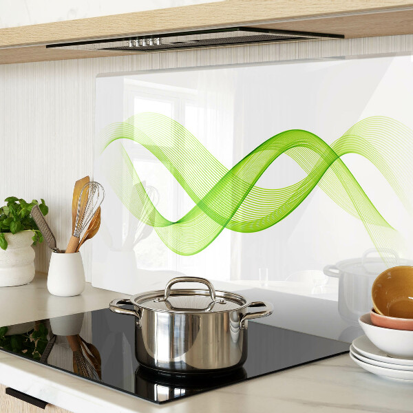 Glazen snijplanken Golven in verschillende tinten groen