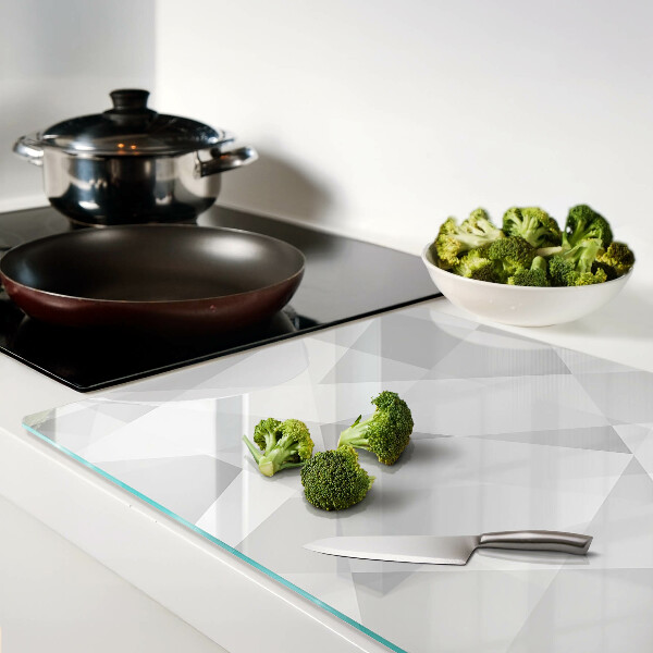 Snijplanken glas Geometrie in grijstinten