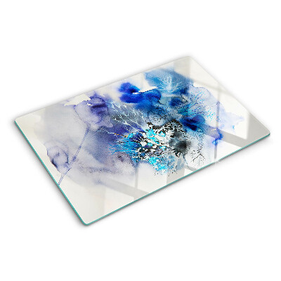 Snijplanken van glas Abstracte blauwe patronen