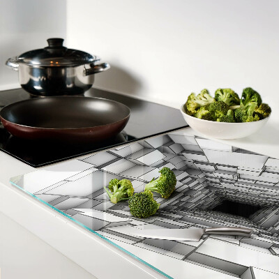 Glazen snijplanken 3D kubusdoolhof