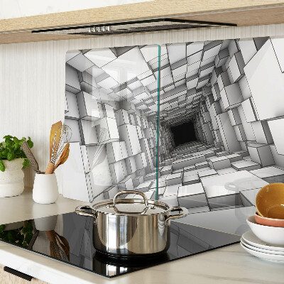 Glazen snijplanken 3D kubusdoolhof