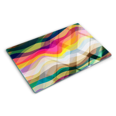 Snijplanken van glas Abstracte kleurgolven