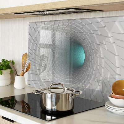 Snijplanken van glas 3D-tunnel met diepte-effect