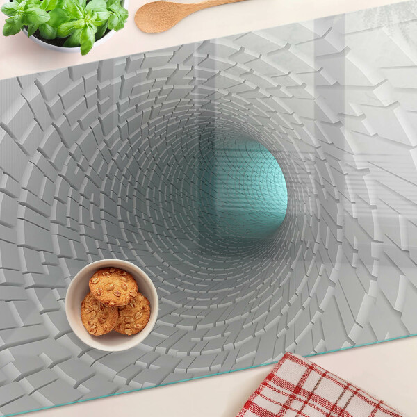 Snijplanken van glas 3D-tunnel met diepte-effect
