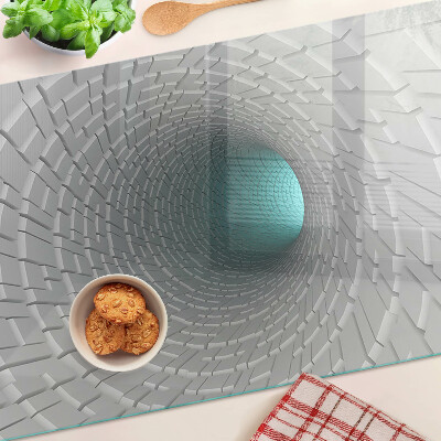 Snijplanken van glas 3D-tunnel met diepte-effect