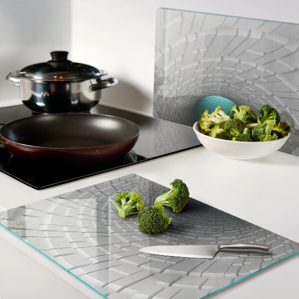 Snijplanken van glas 3D-tunnel met diepte-effect