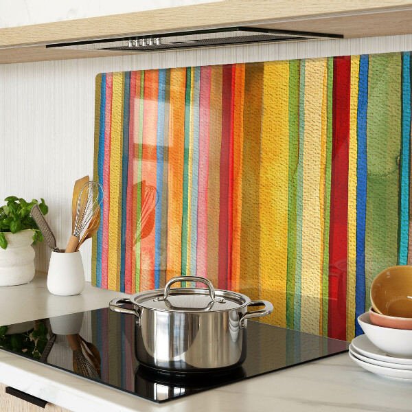 Glazen snijplanken Kleurrijke abstracte strepen