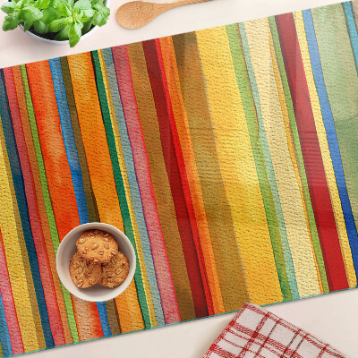 Glazen snijplanken Kleurrijke abstracte strepen