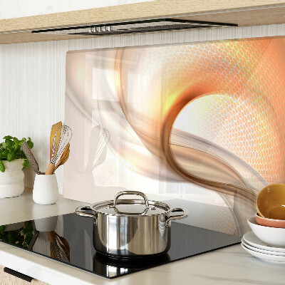 Snijplanken van glas Lichtgolven in goudtinten