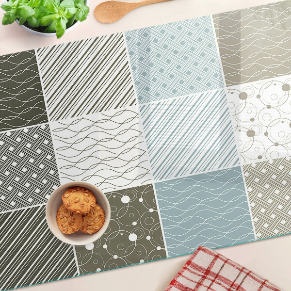 Snijplanken van glas Geometrische patronen en lijnen