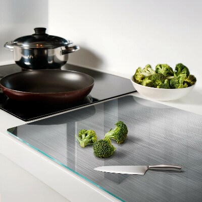 Snijplanken glas Geborsteld staal metallic effect