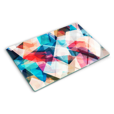 Snijplanken glas Abstracte geometrische vormen in pastelkleuren