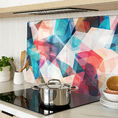 Snijplanken glas Abstracte geometrische vormen in pastelkleuren